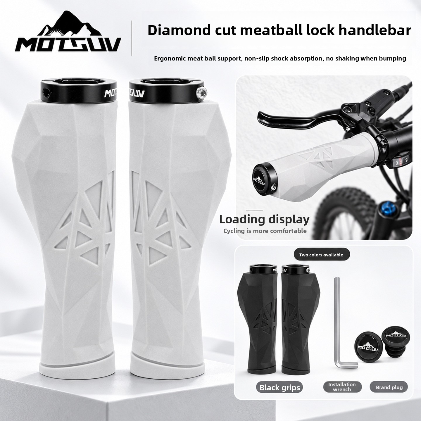 Commuter Bike Lock - Mountain Bike TPE Handle Cover, Diamond