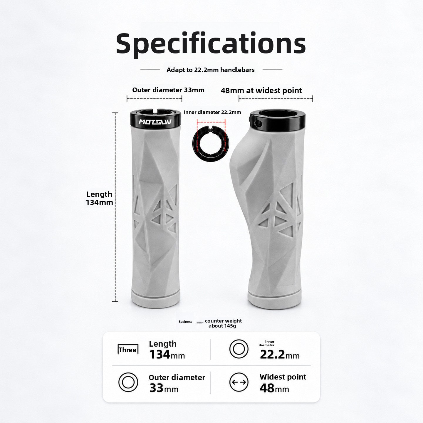 Mountain Bike TPE Handle Cover - Commuter Bike Lock recension och pris