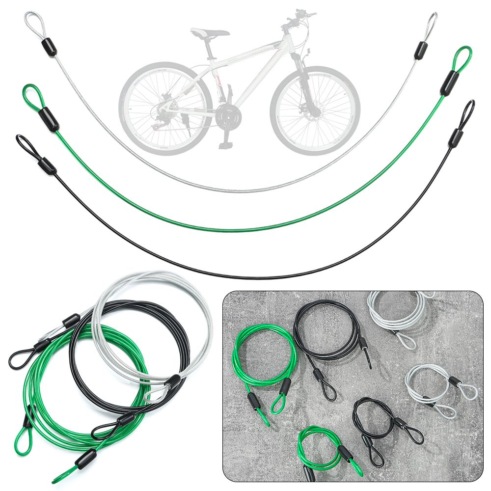 0.5/1/2M Bicycle Lock Wire Bic - Cable Lock Flexible recension och pris