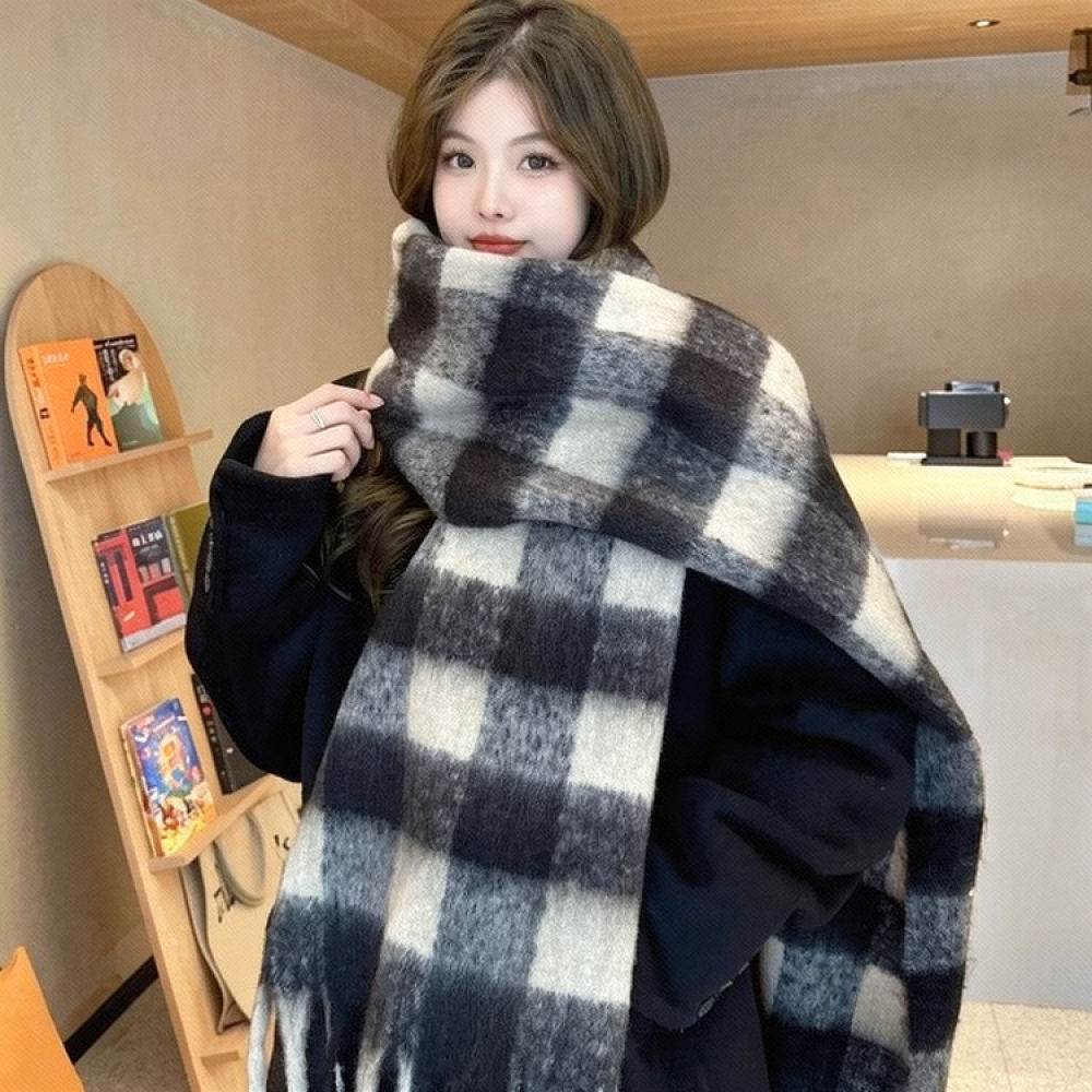Cozy Winter Scarf Knitted Plai - Cycling Commute Essentials recension och pris